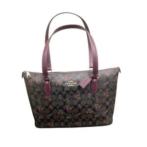 NWT Coach Tote Women’s 1 Size Large Gallery Tote Signature Canvas Print Flowers